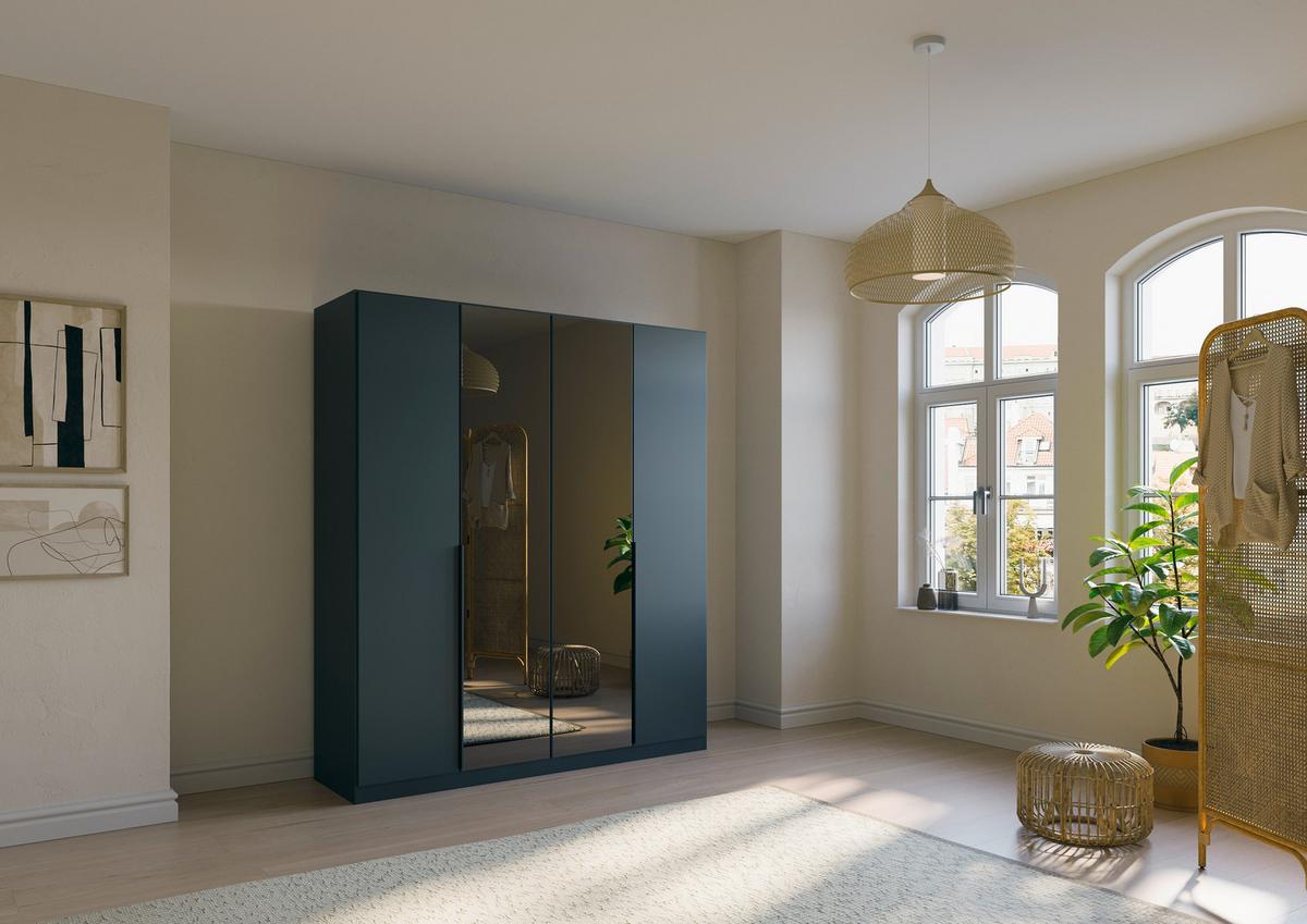 Ormar S Klasičnim Vratima Skyla - siva, Moderno, drvni materijal/metal (181/210/54cm) - Modern Living