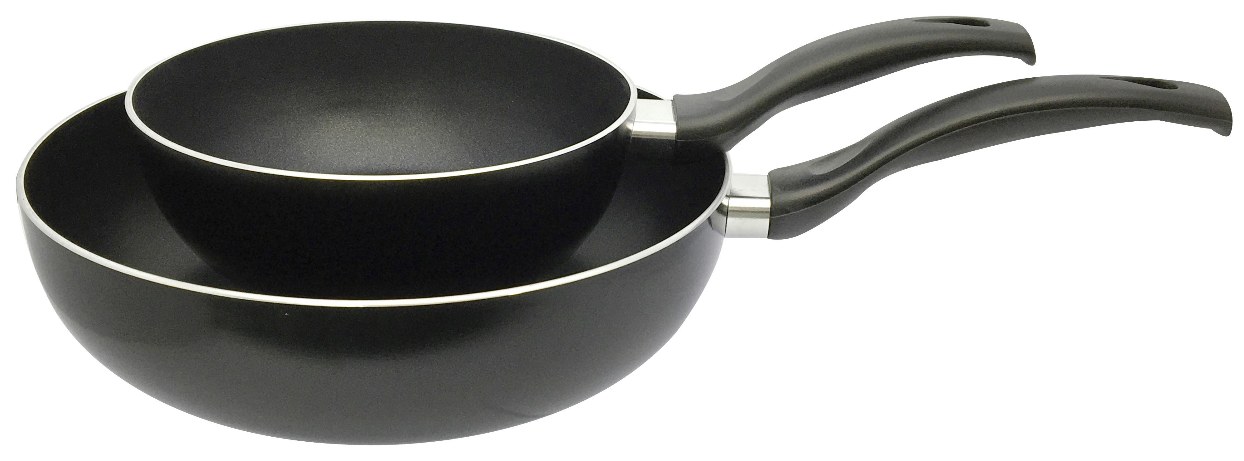 Serpenyőkészlet Bruce - fekete, Konventionell, műanyag/fém - Modern Living