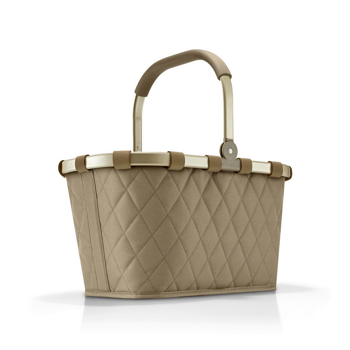 KOSZYK NA ZAKUPY BK5047 - oliwkowa zieleń, Basics, tkanina (49/29/28cm) - Reisenthel