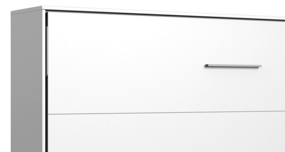 Klappbett Juist ca. 140x200 cm Weiß - Weiß, KONVENTIONELL, Holz/Holzwerkstoff (140/200cm) - MID.YOU