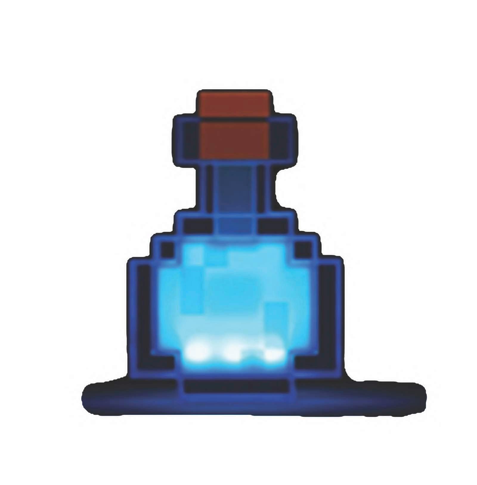 Okrasna Led-svetilka Minecraft - modra/prosojno, Trend, umetna masa (18/13/6cm) - Minecraft