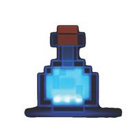 Okrasna Led-svetilka Minecraft - modra/prosojno, Trend, umetna masa (18/13/6cm) - Minecraft