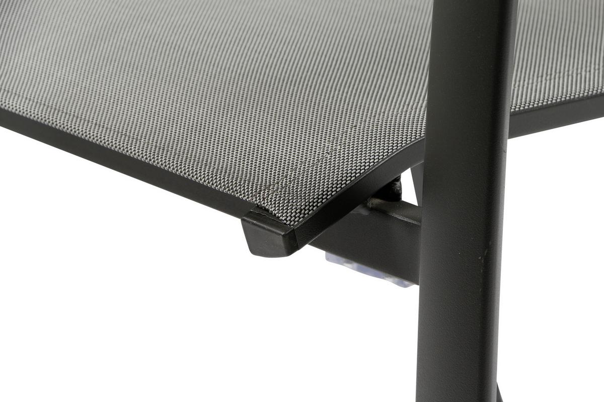 Loungegarnitur 5-tlg Velia aus Metall - Anthrazit/Schwarz, KONVENTIONELL, Keramik/Textil - Siena Garden