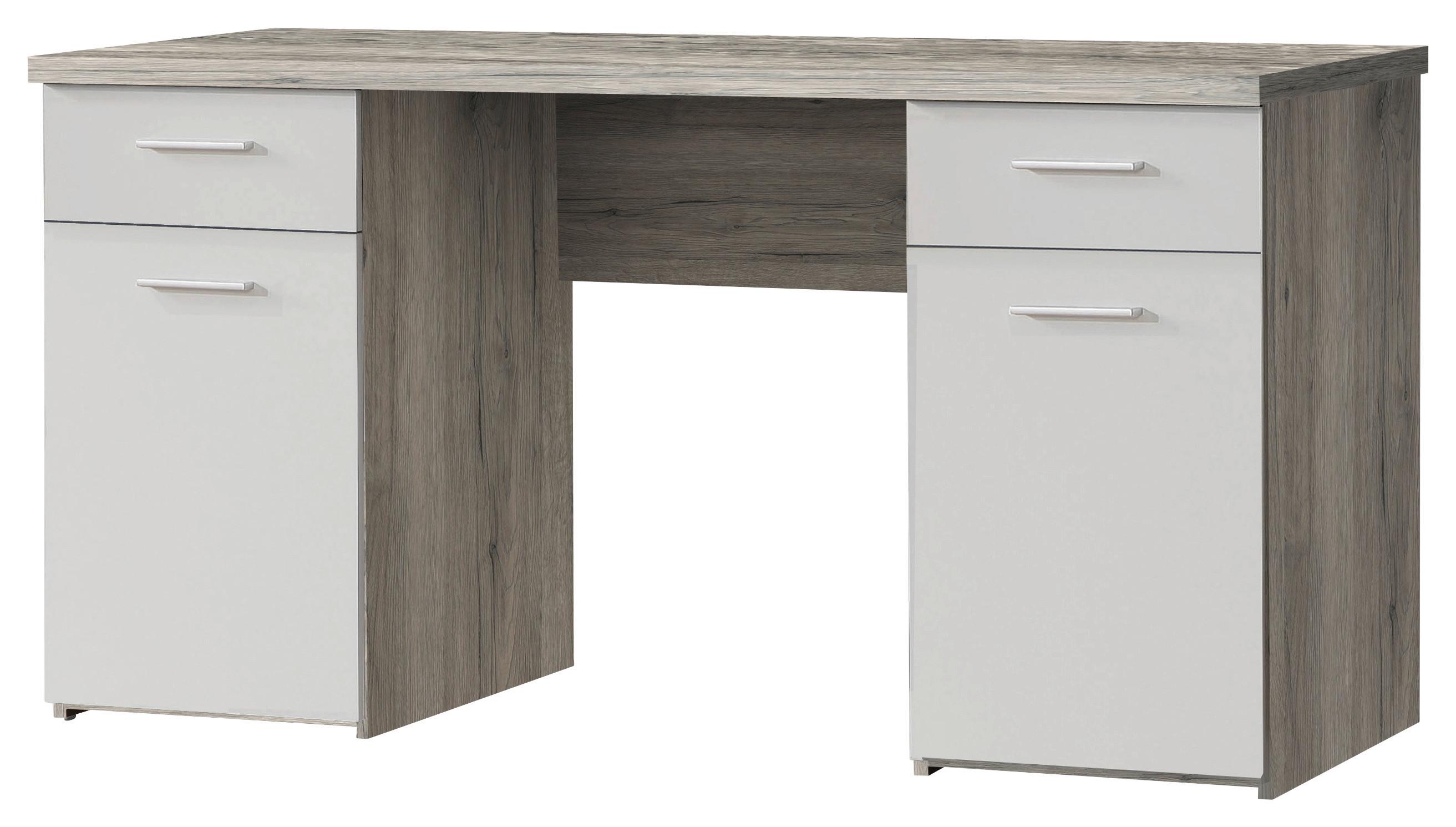 Pisalna Miza Net 106, Bela, Barva Hrasta - barve hrasta/bela, Moderno, kovina/umetna masa (145/76,3/60cm) - Mömax