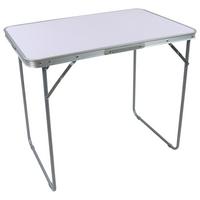 Miza Za Kampiranje Galdas M, Bela, 80x50 - bela, Moderno, kovina/umetna masa (80/53/70cm) - Ambia Garden