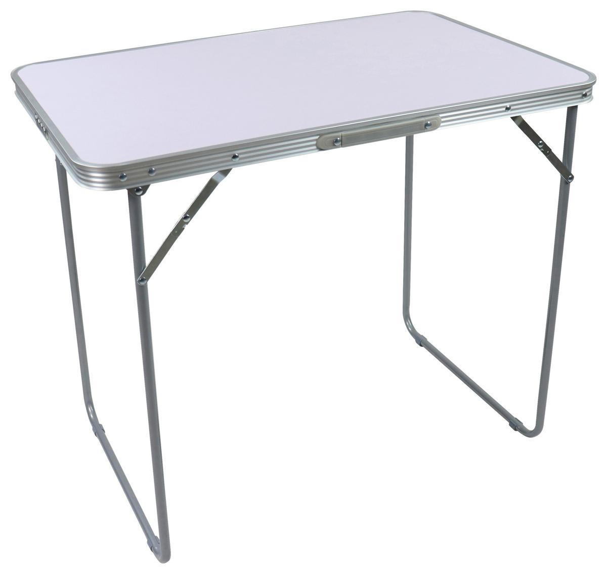 Miza Za Kampiranje Galdas M, Bela, 80x50 - bela, Moderno, kovina/umetna masa (80/53/70cm) - Ambia Garden
