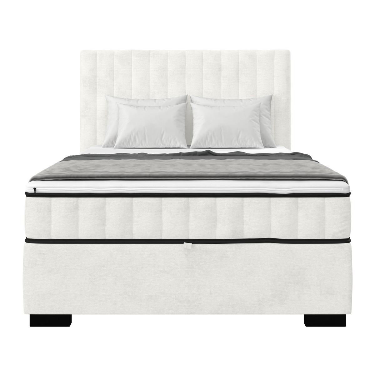 Box Krevet Maya C - crna/krem, Moderno, drvni materijal/drvo (100/200cm) - Modern Living