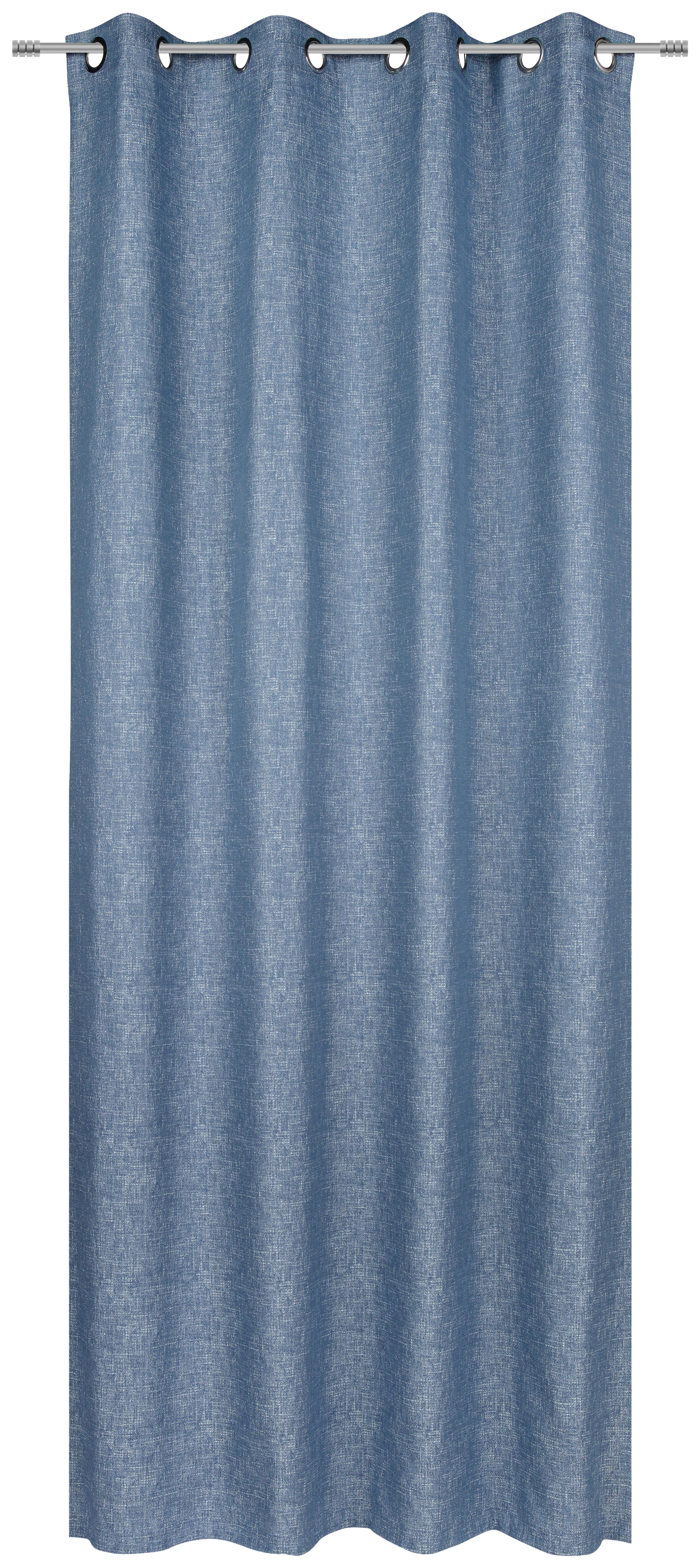 ZASŁONA NA PRZELOTKACH GENT - jasnoniebieski, Design, tkanina (135/250cm) - Ambiente