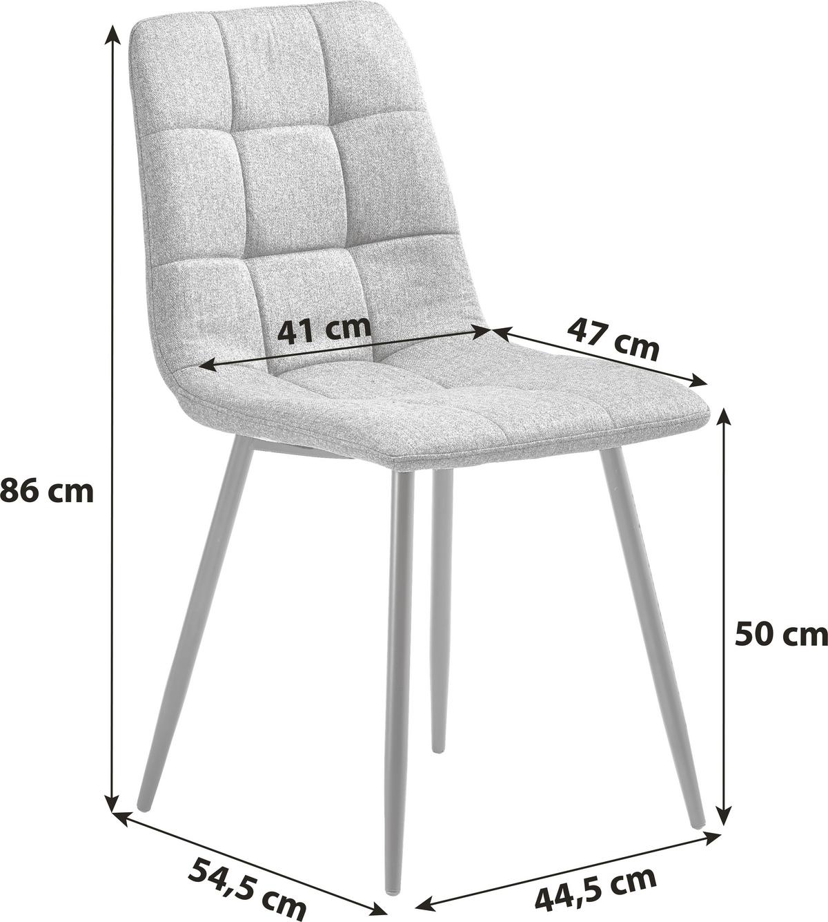 KRZESŁO EMPOLI - beżowy/czarny, Modern, metal/drewno (45/86/55cm) - Livetastic