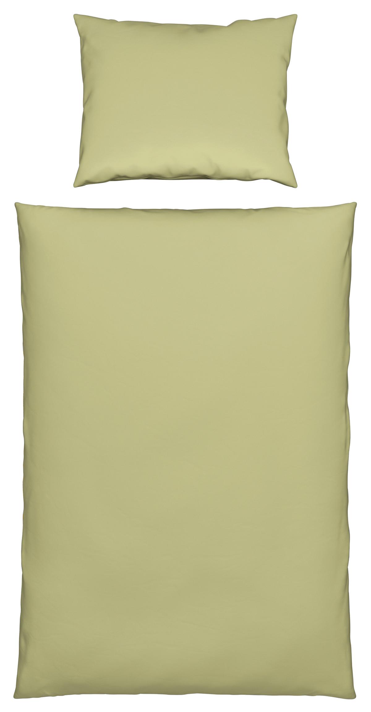 Posteljnina Stone Washed Uni, Zelena, 60/80, 140/200 - zelena, Romantika, tekstil (140/200cm) - Modern Living
