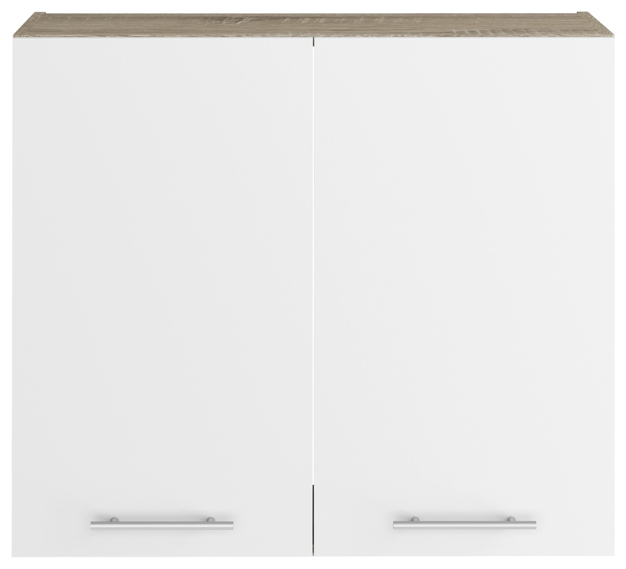 Felsőszekrény Corina - nemesacélszínű/Sonoma tölgy, Modern, műanyag/faalapú anyag (80/72,4/34,6cm)