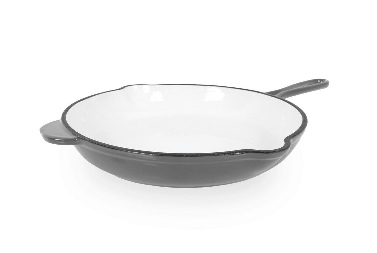Tigaie cca. 27 cm - gri, Basics, metal (42,5/27/4,5cm) - Echtwerk