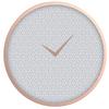 Wanduhr Kelly Ø ca. 50,8cm - Hellgrau/Kupferfarben, Glas/Papier (50,8cm) - Modern Living