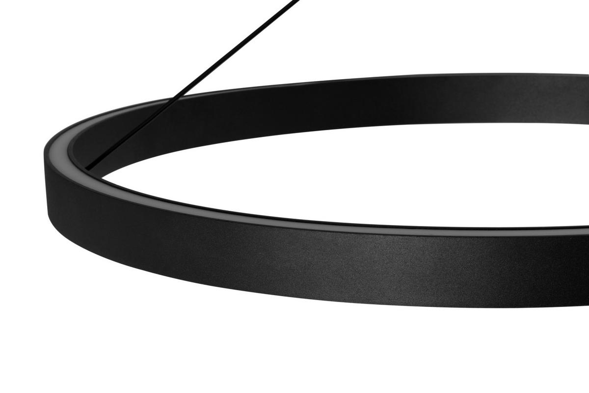 LAMPA WISZĄCA LED AERO - czarny, Design, metal (98/45/150cm) - Dieter Knoll