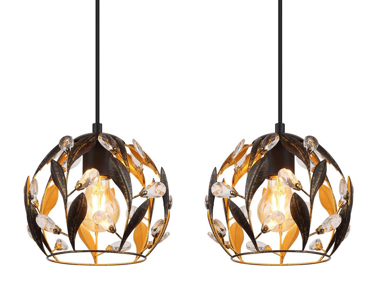 HÄNGELEUCHTE 15759-3H MIKA - Klar/Goldfarben, Basics, Kunststoff/Metall (74/20/150cm) - Globo