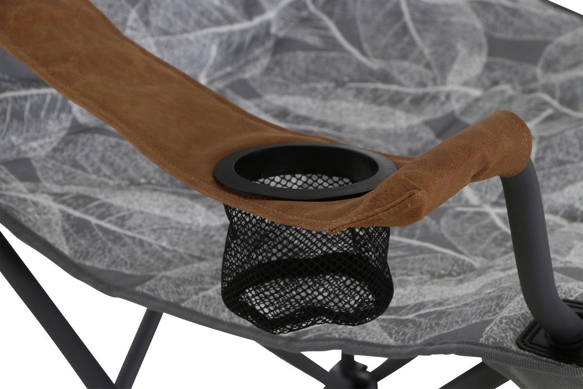 Campingsessel Faltbar M51747 mit Tragetasche - Anthrazit/Grau, KONVENTIONELL, Textil/Metall (90/96/61cm) - Siena Garden