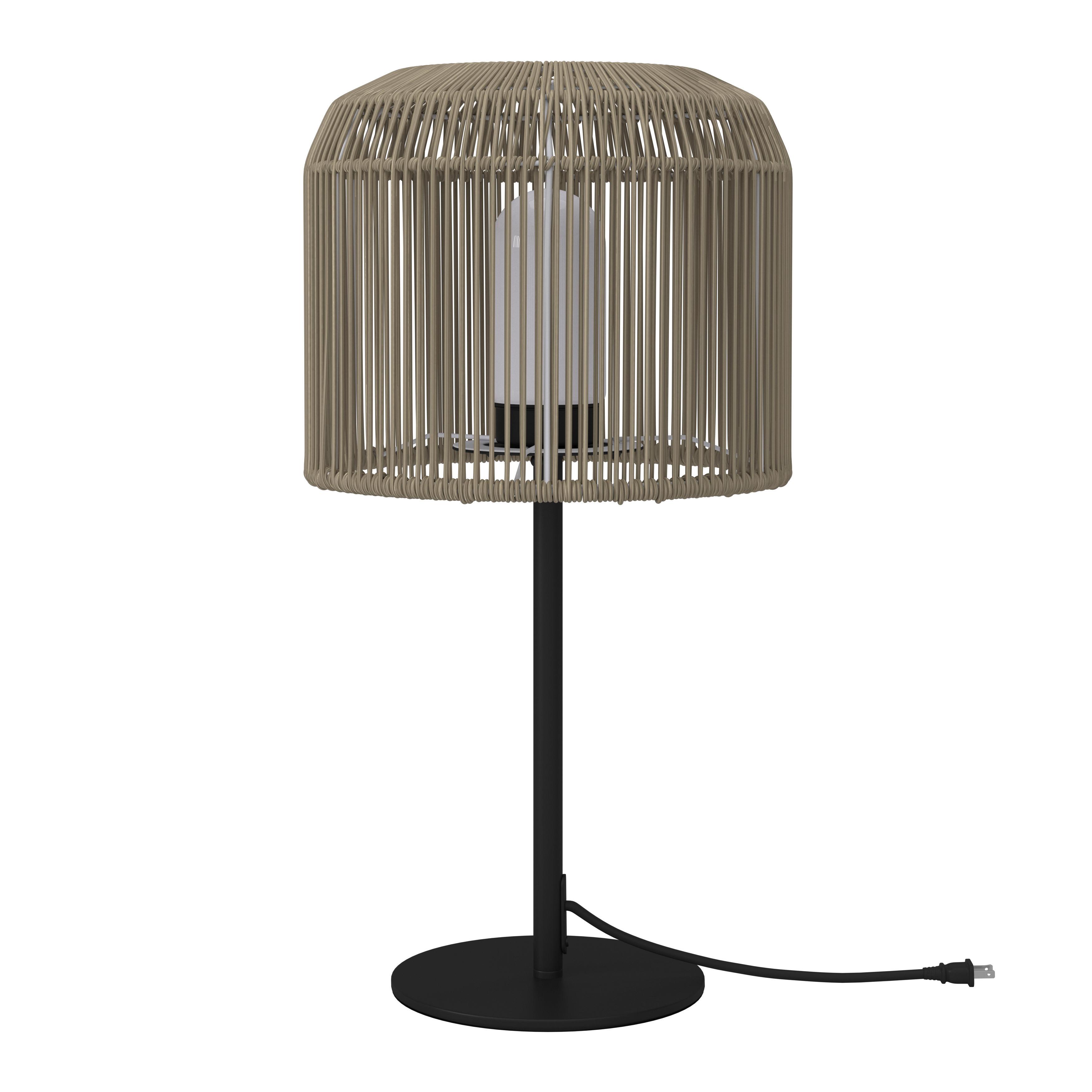 BORDSLAMPA IVO - svart/cremefärgad, Modern, metall/plast (30/58cm) - Bessagi Garden