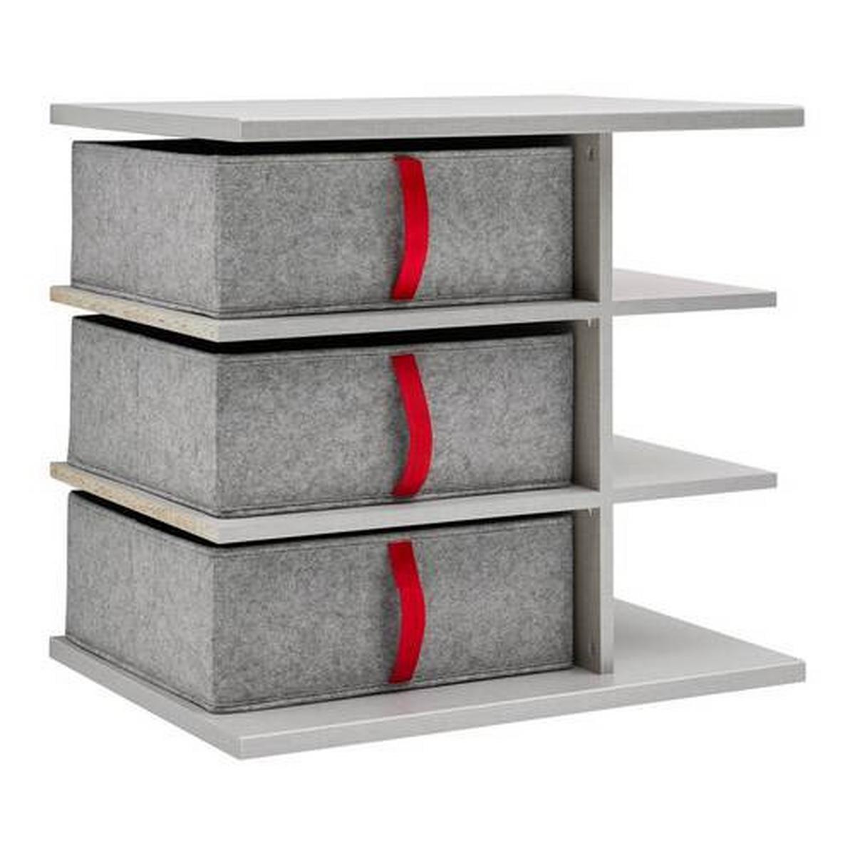Regaleinsatz Zubehör in Grau - Grau, Holzwerkstoff/Textil (67cm) - Mömax