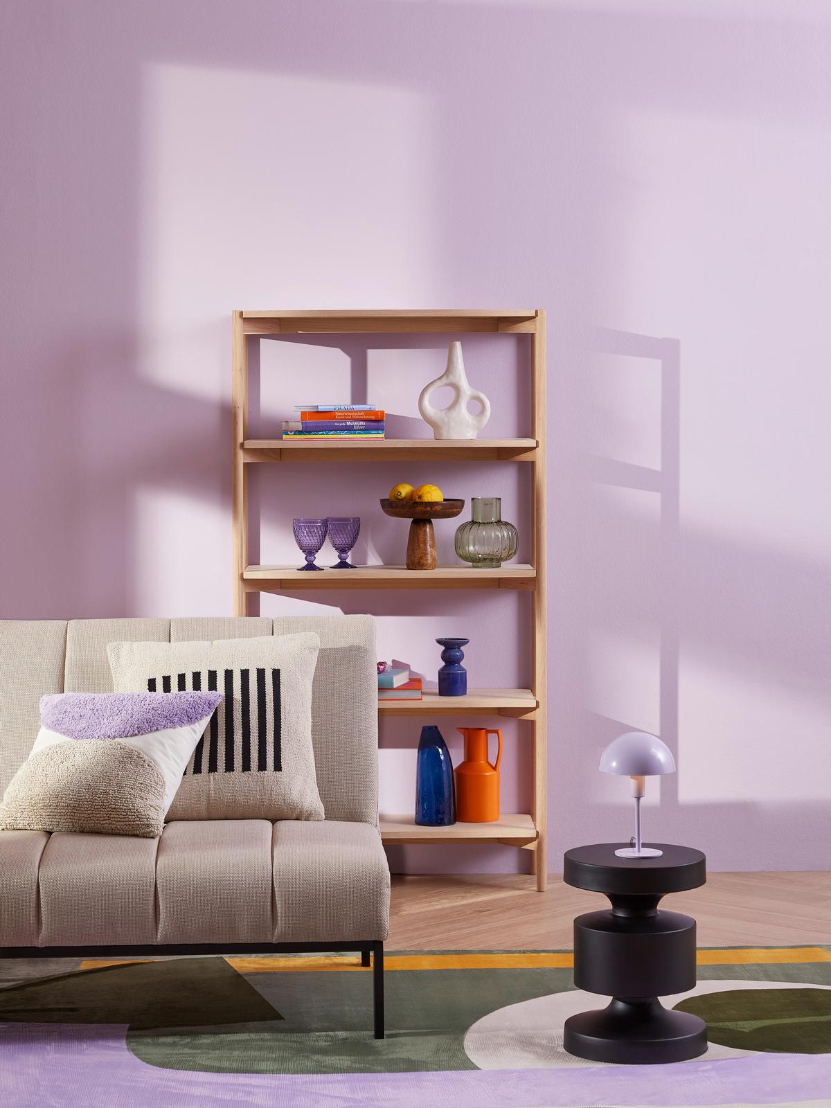 REGAŁ OXFORD - kolor dębowy, Trend, materiał drewnopochodny/drewno (86/160/30cm)
