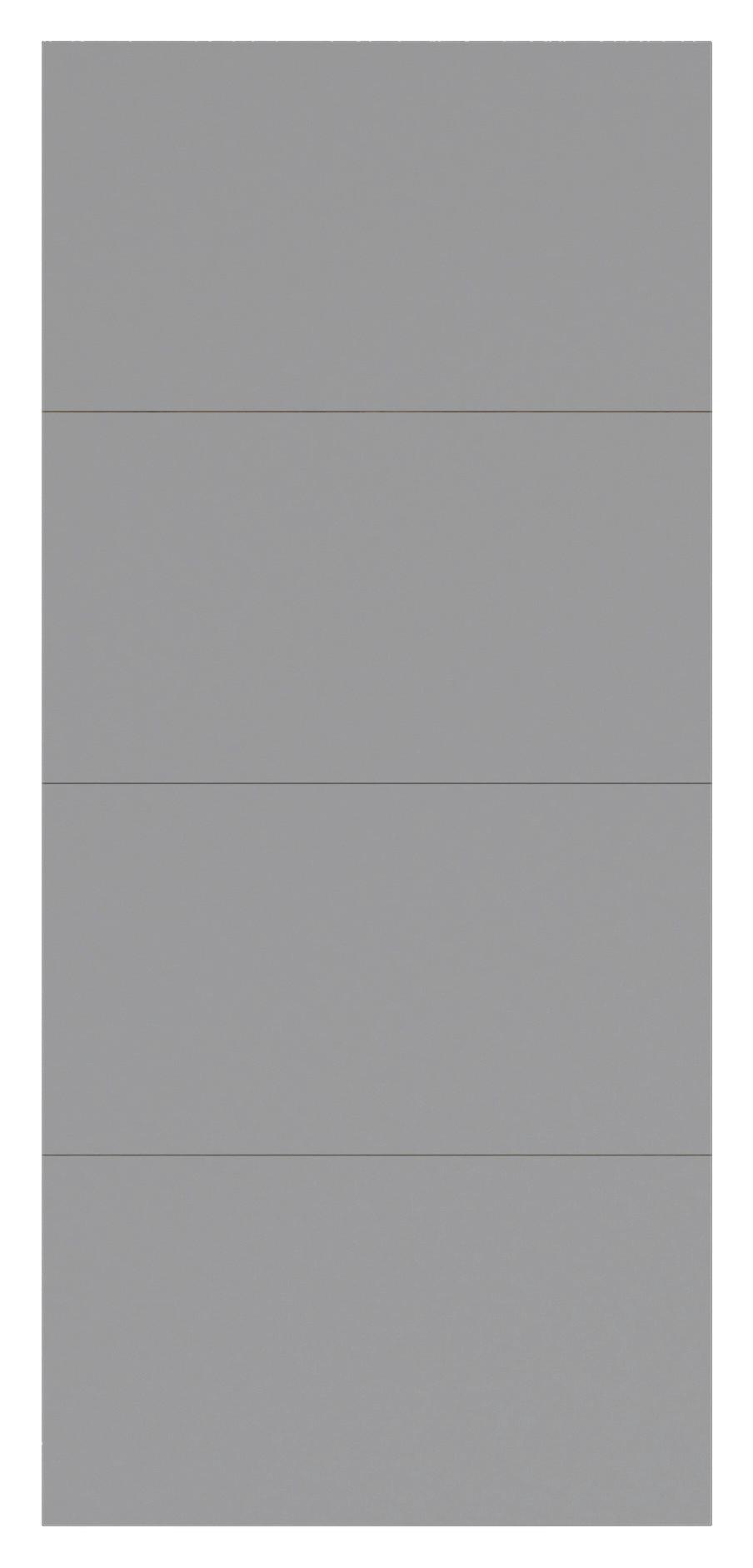 Panel Fronte Kliznih Vrata Unit, Normalna Visina, Š: 90cm - svijetlo siva, Moderno, drvni materijal - Based