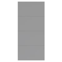 Panel Fronte Kliznih Vrata Unit, Normalna Visina, Š: 90cm - svijetlo siva, Moderno, drvni materijal - Based