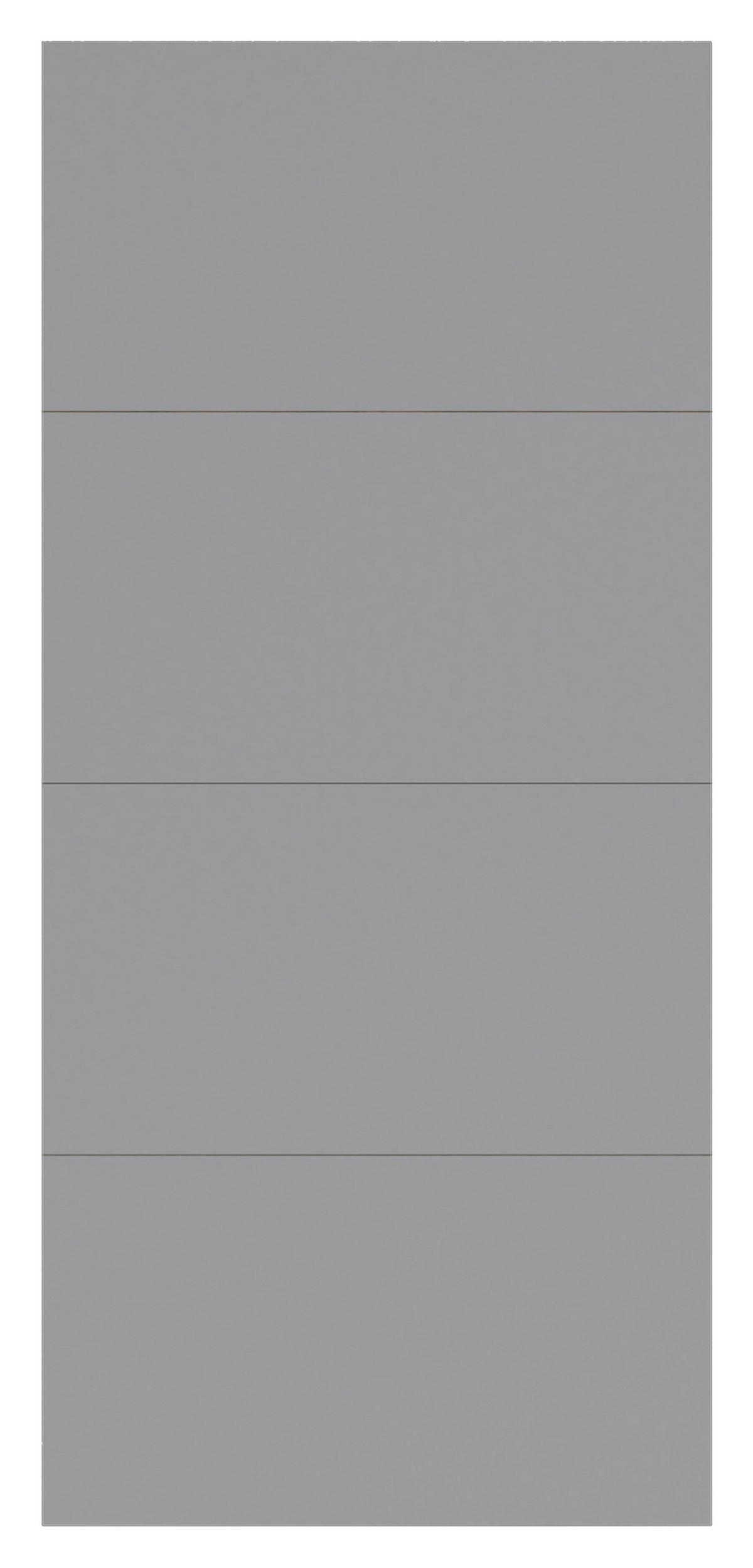 Panel Fronte Kliznih Vrata Unit, Normalna Visina, Š: 90cm - svijetlo siva, Moderno, drvni materijal - Based