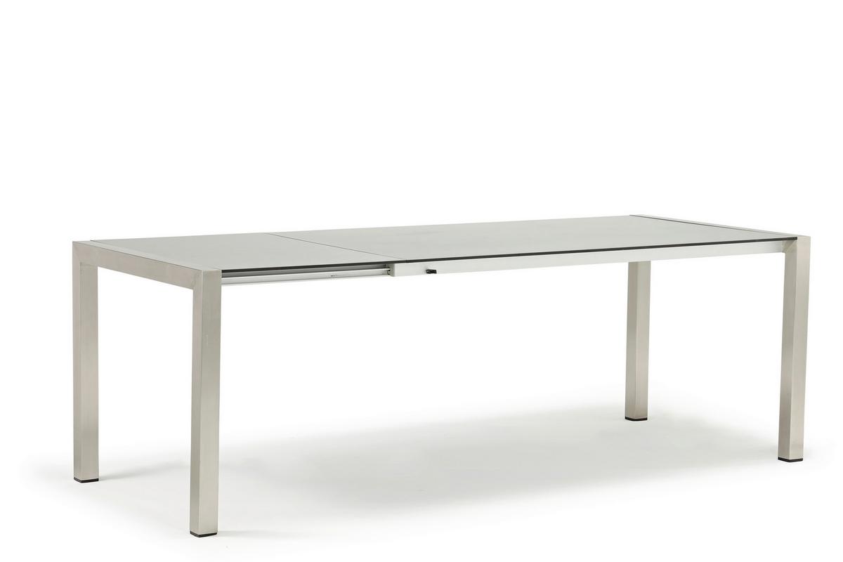 Vrtna Garnitura Auris, 6-Delni Set, Siva - barve nerjavečega jekla/siva, Basics, kovina/umetna masa (180+68/98/74cm) - Acamp