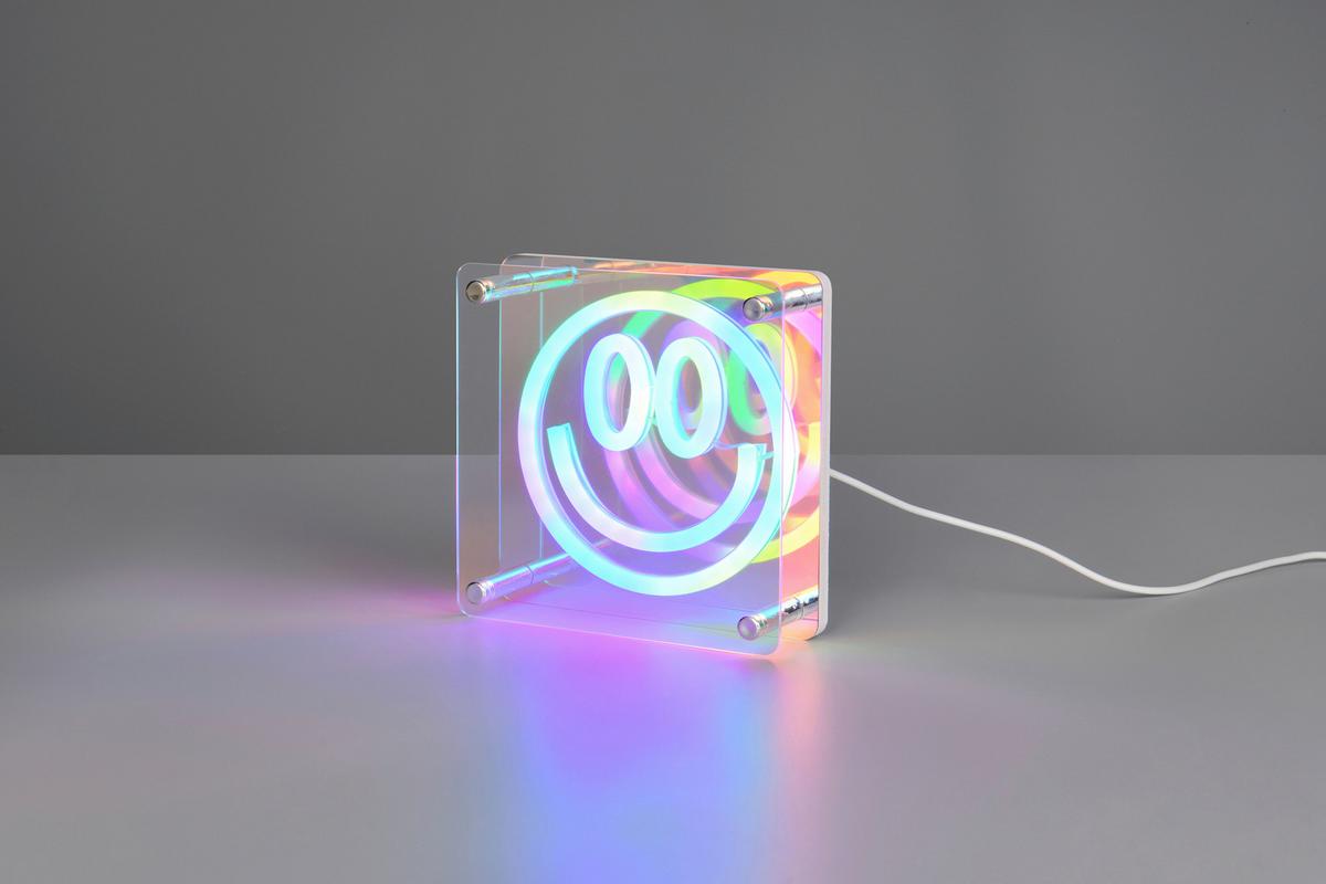 LED-Dekoleuchte Helga Transparent max. 4 Watt - Transparent, MODERN, Kunststoff/Metall (14,5/5/14,5cm) - Mömax