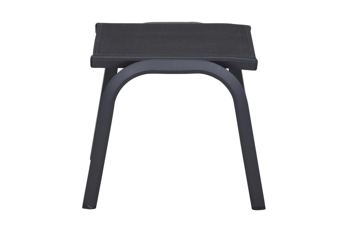 Gartenhocker Tesoro ca. 52x45 cm Anthrazit - Anthrazit, KONVENTIONELL, Kunststoff/Metall (52/45/52cm) - Siena Garden