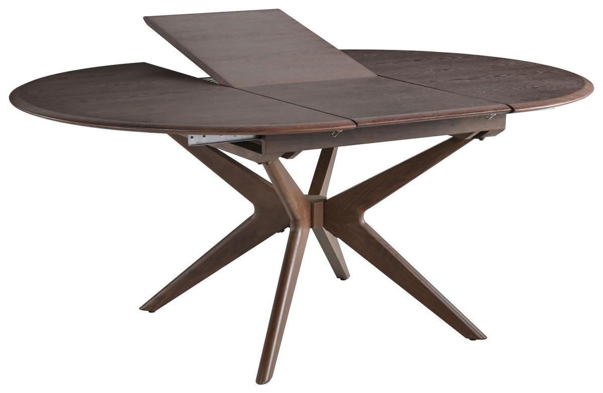 Jedilna Miza Valeta, Barva Oreha, 180x130 - barva oreha, Moderno, kovina/leseni material (180/130/75cm) - MID.YOU