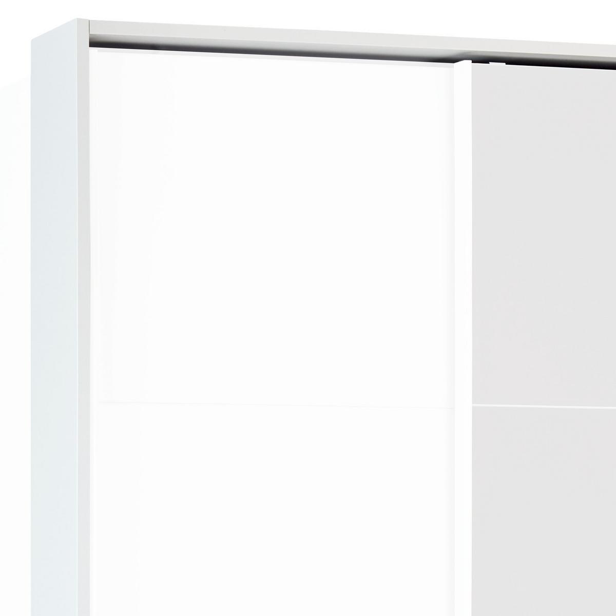 Ramă pentru dulap BENSHEIM - alb, Konventionell, material pe bază de lemn (368/233/64cm) - James Wood