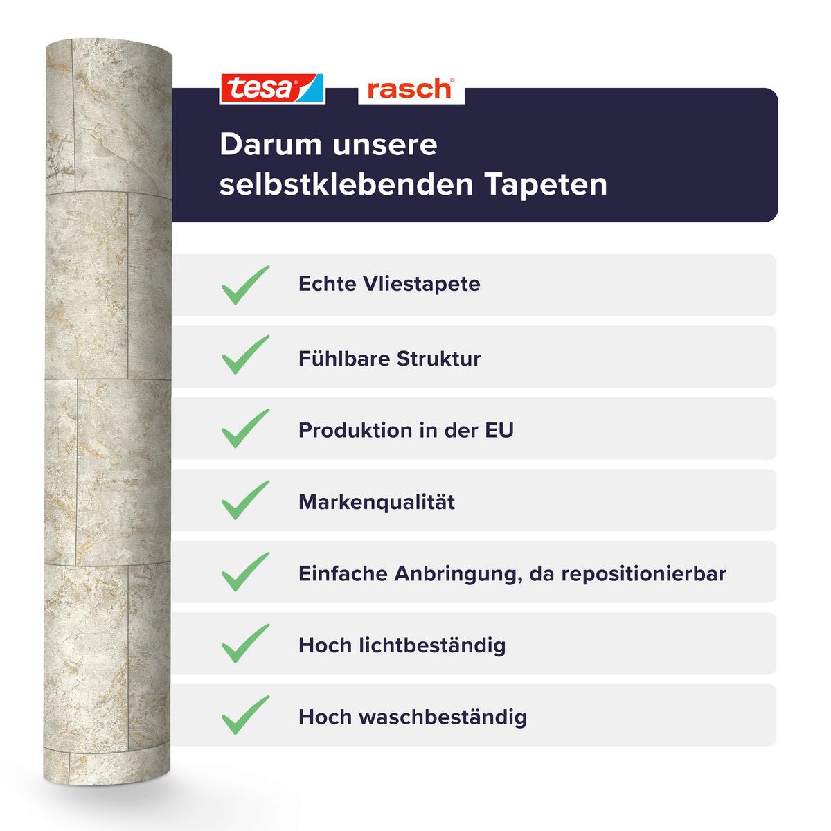 Tapete Luxora Grau - Grau, Natur, Textil (600/53cm) - Tesa