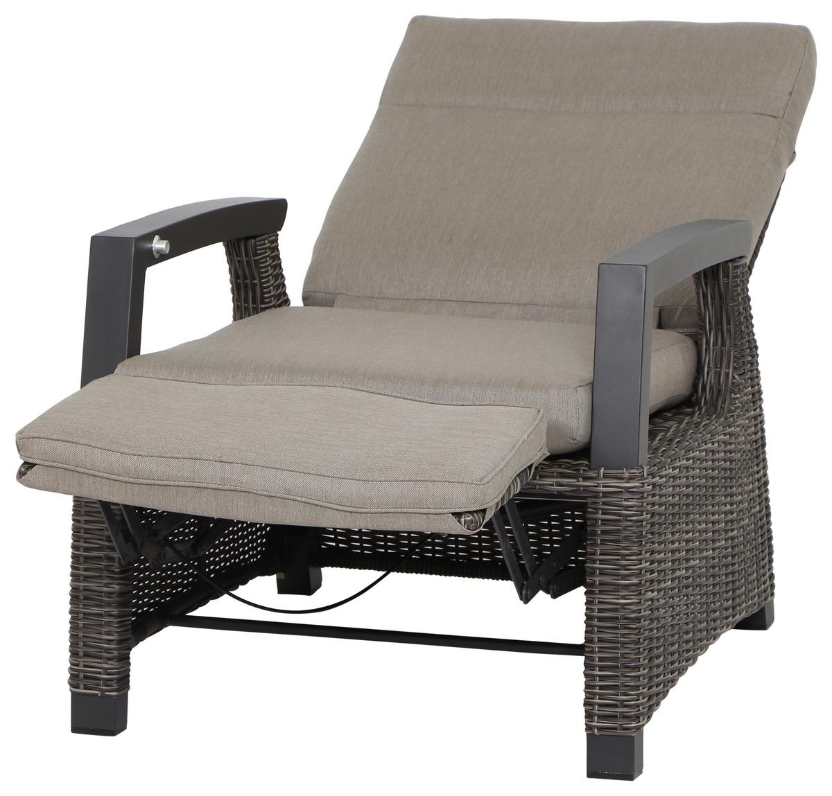 Loungegarnitur Corido Grau - Basics, Keramik/Kunststoff (72/103/160cm) - Siena Garden