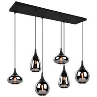LAMPA WISZĄCA 317000632 LUMINA - czarny/kolor chromowy, Modern, metal/szkło (93,8/34,5/150cm) - Trio Leuchten