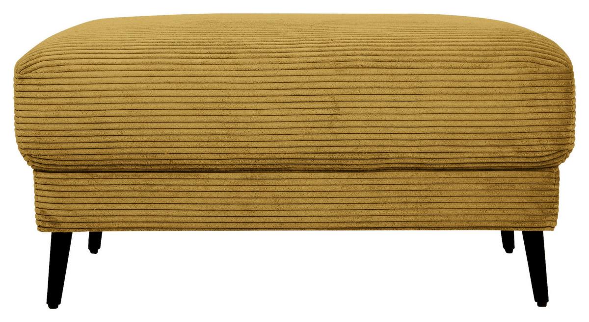 Hocker Cora Senfgelb - Senfgelb, MODERN, Textil/Metall (92/46/60cm) - Mömax
