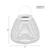 UTOMHUSLAMPA ANINA - vit, Modern, metall/plast (31/29/31cm) - Bessagi Garden