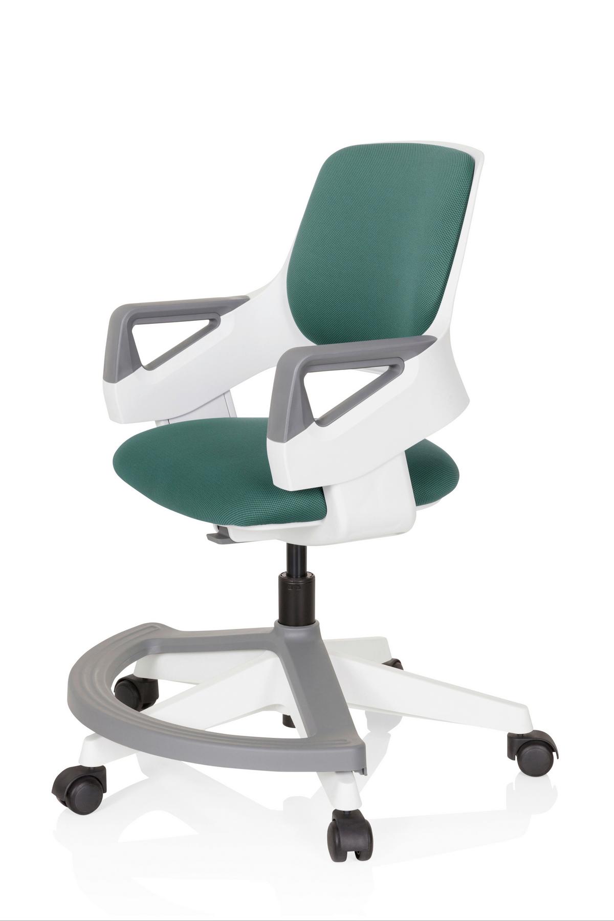 Otroški Vrtljivi Stol Kid Flex, Zelena - barve petroleja/bela, Moderno, umetna masa/tekstil (53/80 - 93/60cm) - MID.YOU