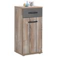 Unterschrank Kiefer/beton - Dunkelgrau/Schwarz, MODERN, Holzwerkstoff/Kunststoff (41/87/35cm) - MÖMAX modern living