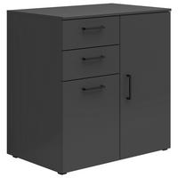 Kommode Multistauraum Graphitfarben - Anthrazit/Graphitfarben, Modern, Holzwerkstoff/Kunststoff (80/83/52cm) - Premium Living