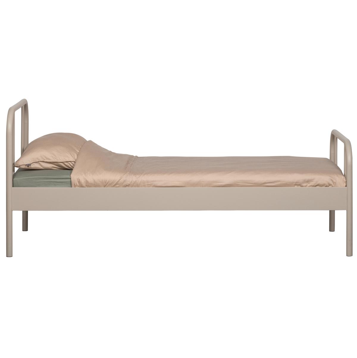 Metallbett Mata Sandfarben ca. 90x200 cm - Sandfarben, Basics, Metall (90/200cm) - MID.YOU