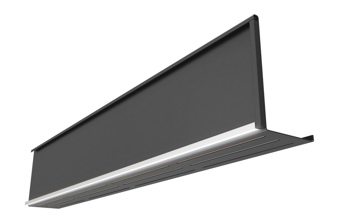Polcos Elem Regbel-LED-2x105 - fekete, Basics, fém (105/11/20cm) - Visiona