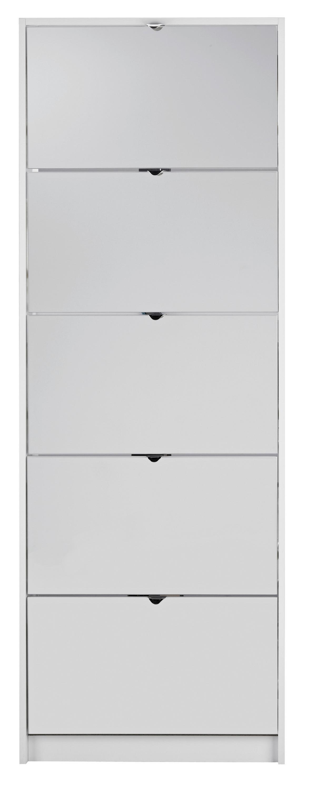 Schuhkipper in Weiß - Weiß, KONVENTIONELL, Holzwerkstoff (60/168/16cm) - Mömax