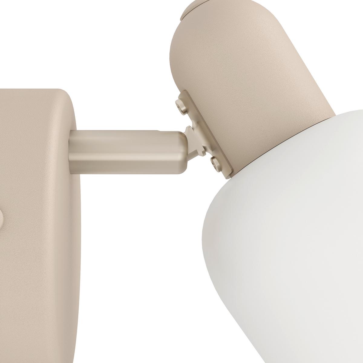 LAMPA SUFITOWA 900714 CORATO - biały/kolor piaskowy, Natur, metal/szkło (8.5/12.5/15cm) - Eglo