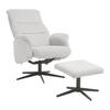 RELAXFÅTÖLJ STAR - ljusgrå/svart, Modern, metall/textil (72/105/91cm) - Mömax