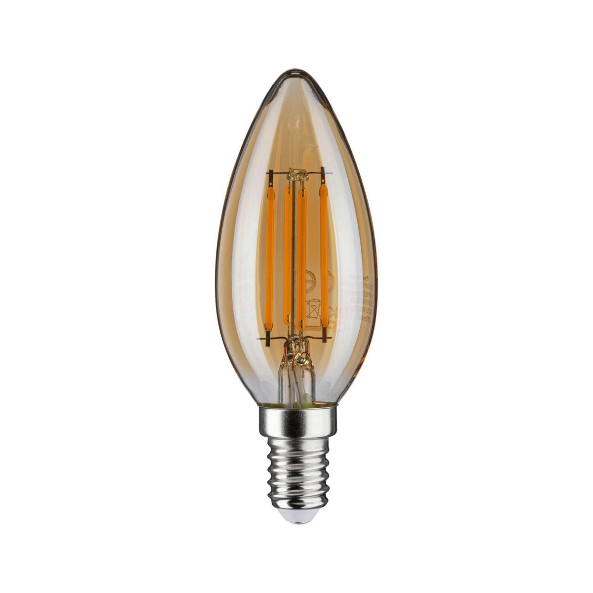 LED-Leuchtmittel 28705 max. 4,7 Watt - Goldfarben, Basics, Glas (3,5/9,8cm) - Paulmann