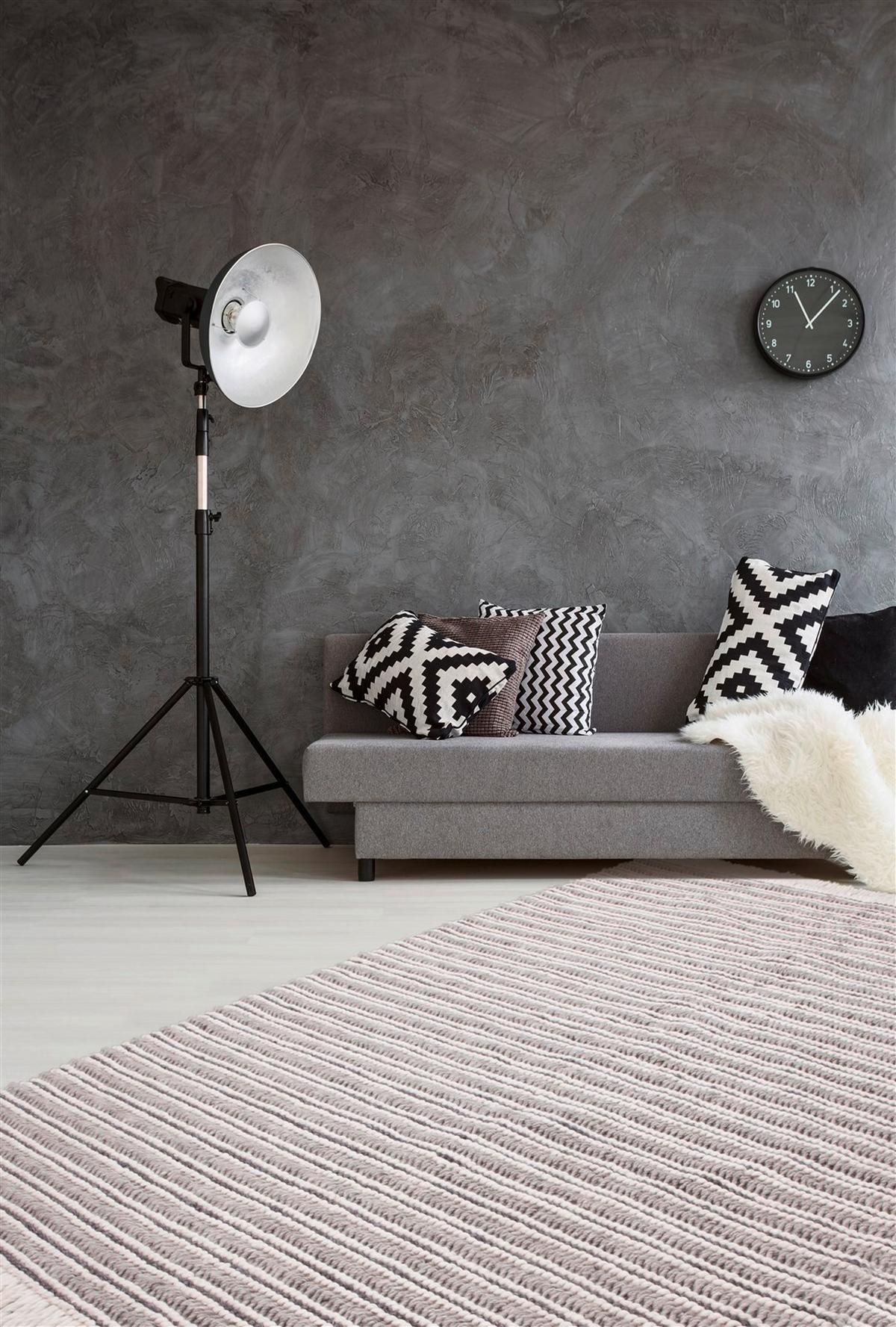 WEBTEPPICH Natura 110 Natural/Grau 80x150 - Naturfarben/Grau, Basics, Textil (80/150cm) - Kayoom