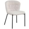 Stuhl Emily Beige - Beige/Schwarz, LIFESTYLE, Holz/Textil (55/79/59cm) - Mömax