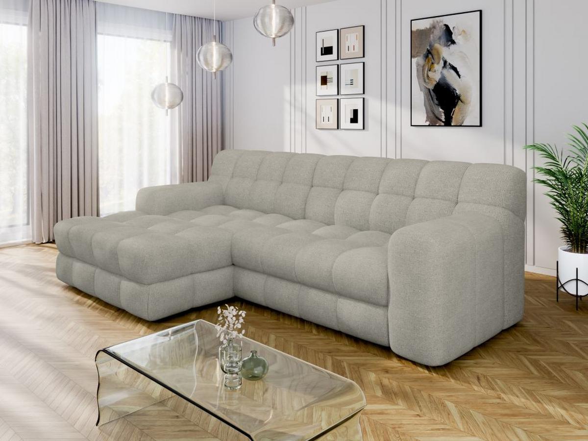 Kutna Garnitura Karl - svijetlo siva/crna, Moderno, tekstil/plastika (169/287cm) - Modern Living