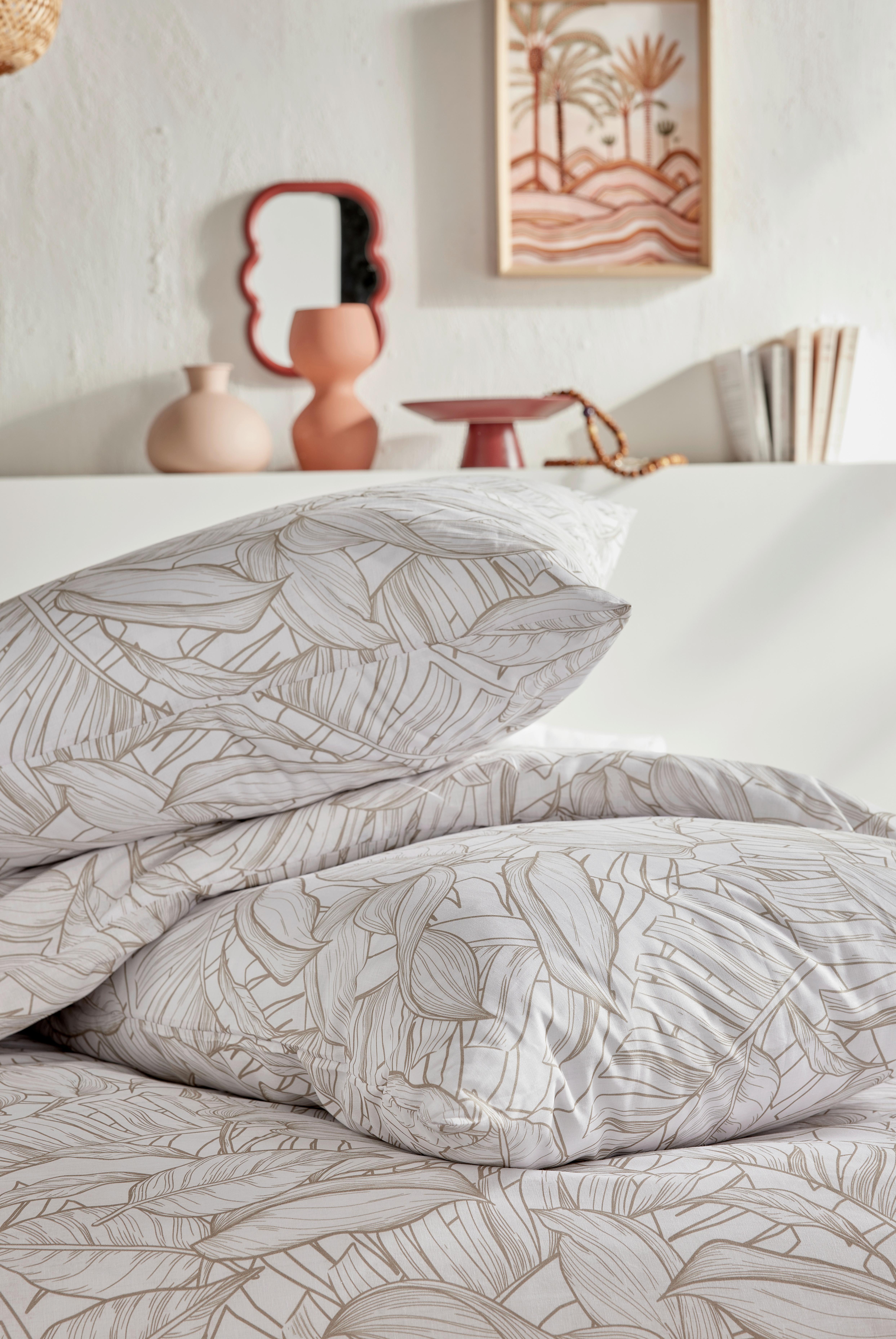 Lenjerie de pat Ranforce cca. 200x220/2x50x70 cm - alb, Modern, textil (200/220cm)