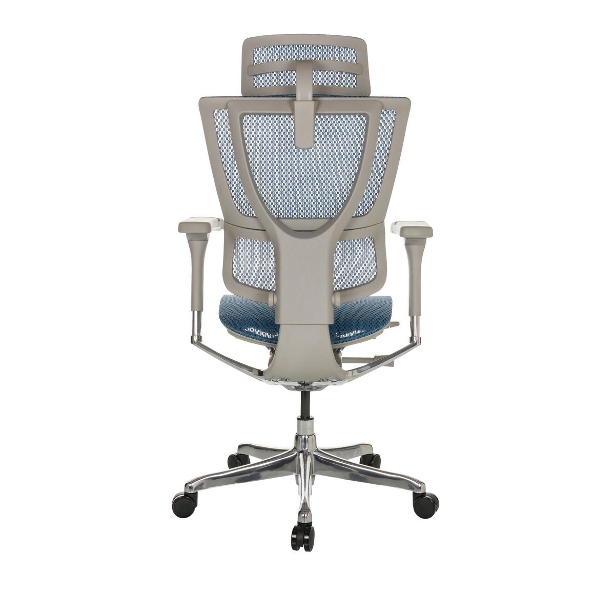 Pisarniški Stol Ergohuman Slim I G, Modra - modra/srebrne barve, Basics, kovina/umetna masa (69/116-138/66cm) - MID.YOU